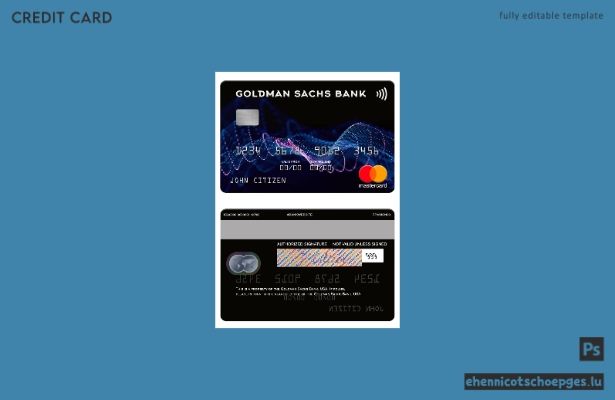 USA Goldman Sachs Bank Mastercard Beispielvorschau